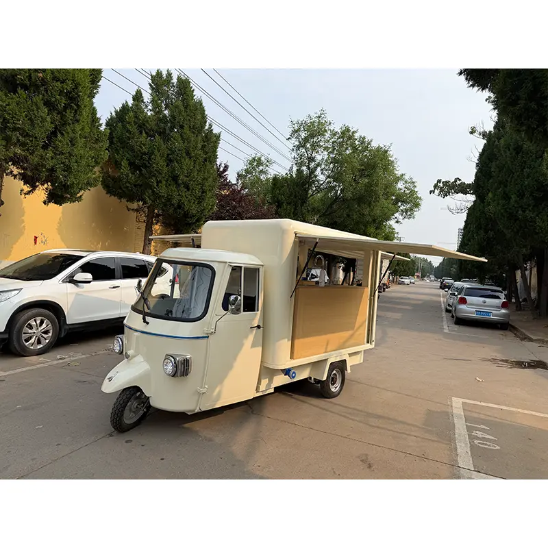 Piaggio Ape 모바일 커피 바 트럭
